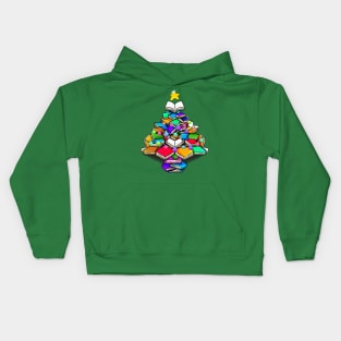 Christmas Book Tree Kids Hoodie